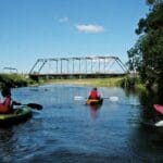 Kayaks sur la rivière Châteauguay entre Athelstan et Huntingdon