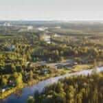 Photo aérienne de la rivière Daaquam