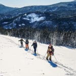 Ski hors-piste en montagne en Gaspésie